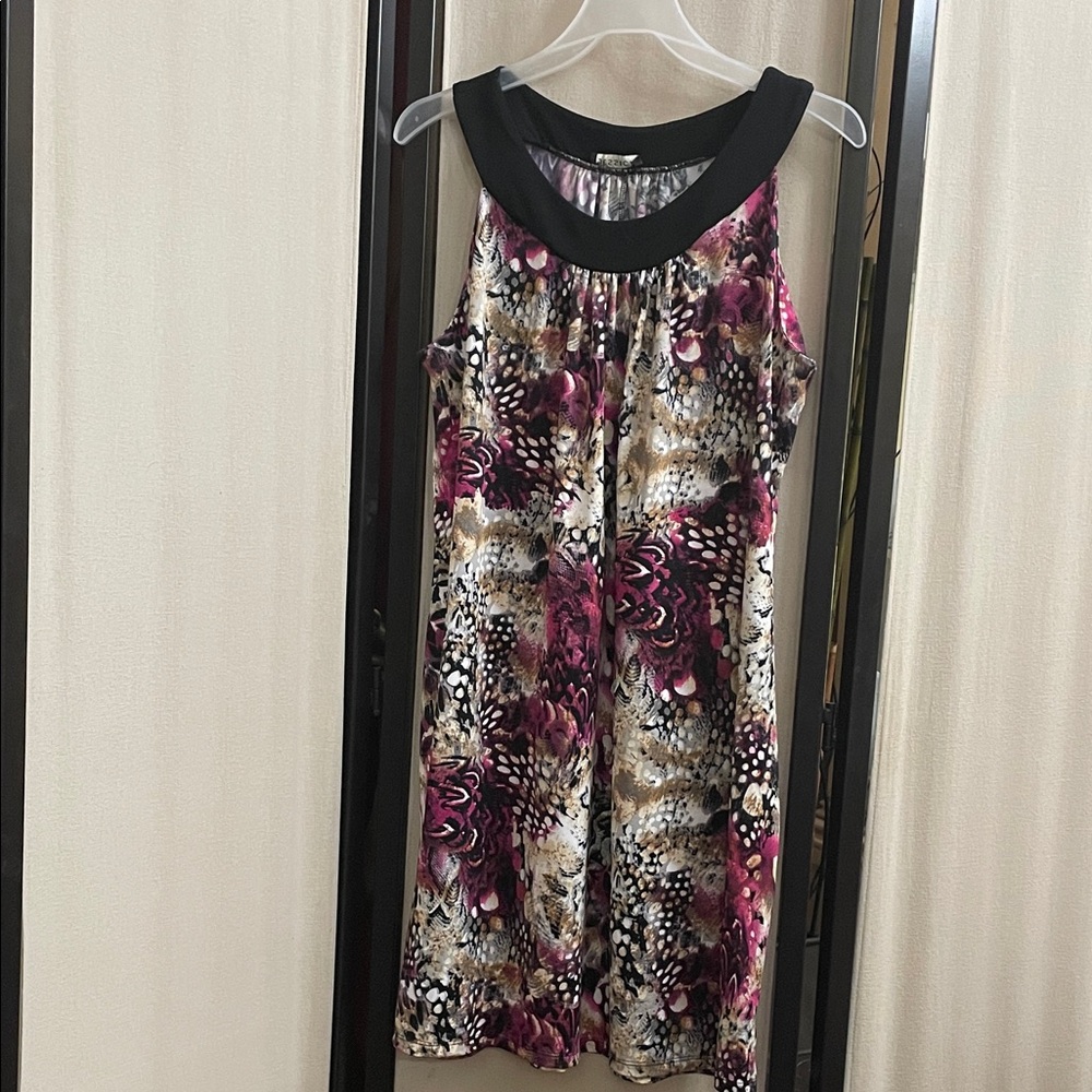 Vintage Jessica Multicolor Sleeveless Dress